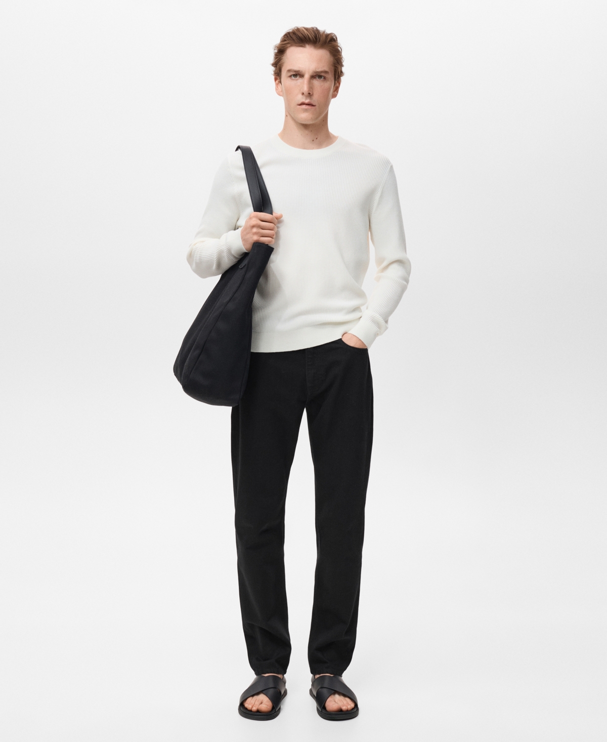Mango Jude Skinny Jeans In Black
