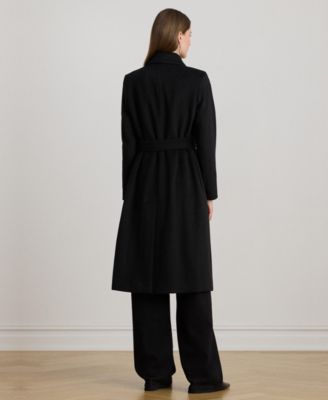 Women's Belted Single-Breasted Wool Coat