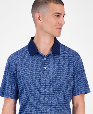 Men's Argyle Jacquard Polo Shirt