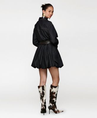 Women's Collar Long-Sleeve Shirtdress