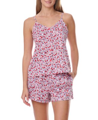 Women's 2Pc Cami and Boxer Pajama Set