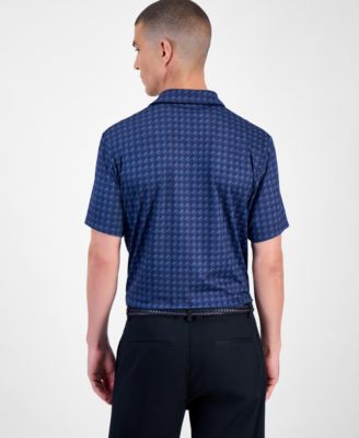Men's All-Over Geometrical Polo Shirt