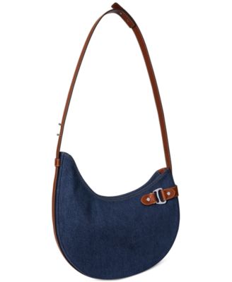 Tasha Large Denim Shoulder Bag