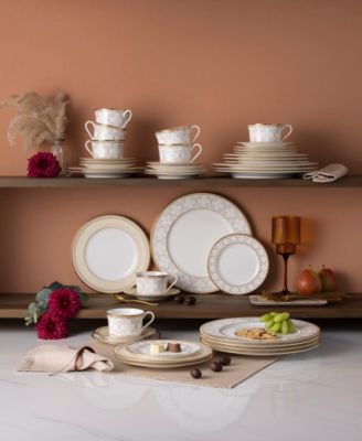 Trefolio Gold 40-Piece Dinnerware Set, Service For 8