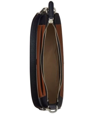 Two-Tone Leather Small Danni Bag