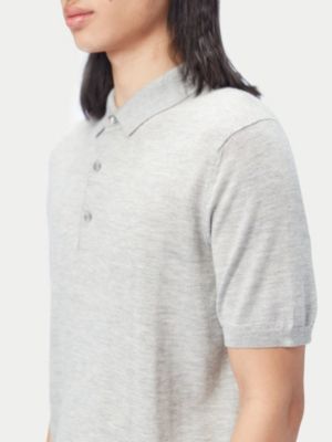 Men's Cashmere Silk Polo Shirt