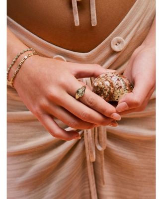 Gold Signet Ring - Ariel Ring