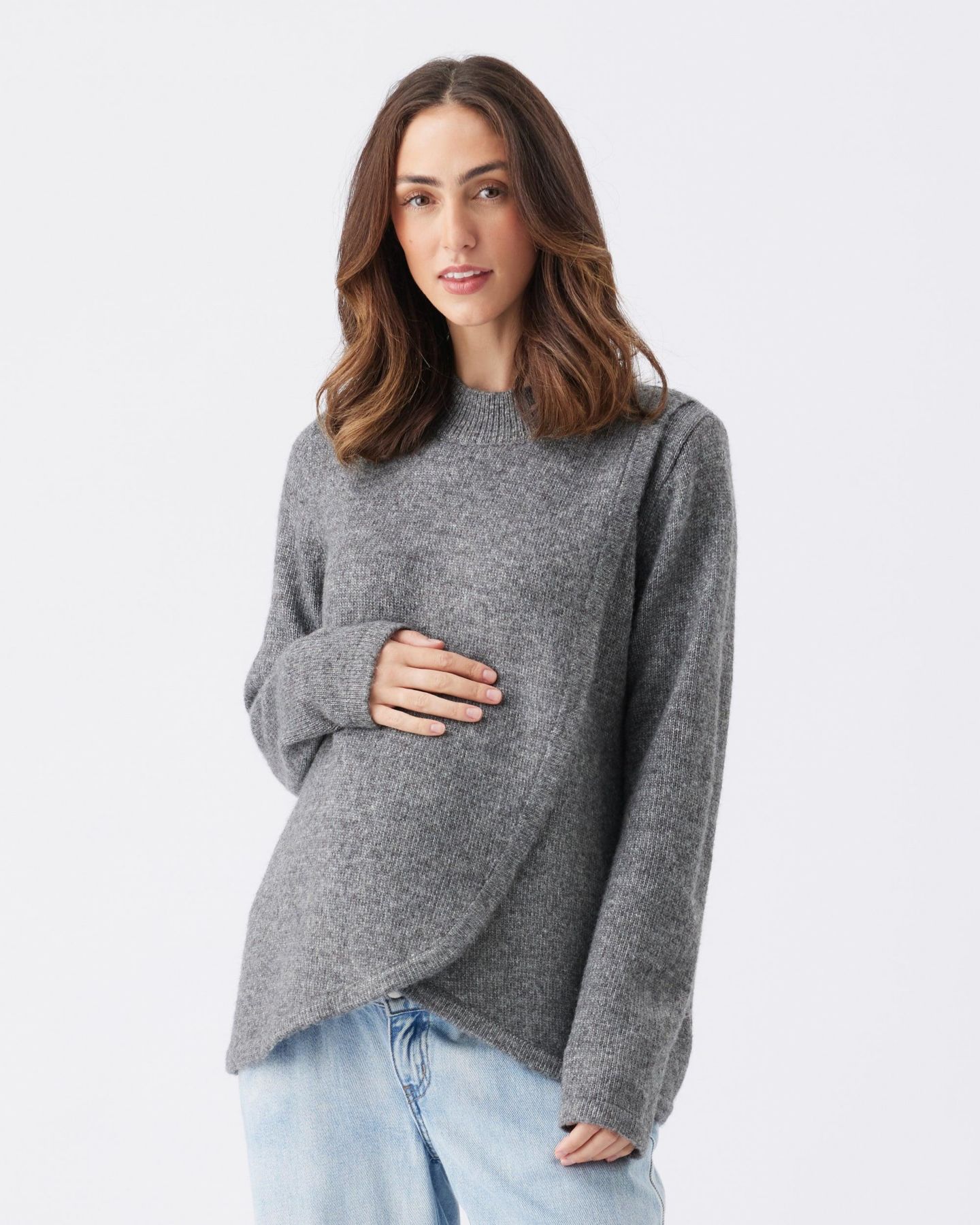 Джемпер для кормящих Ripe Maternity Addison для беременных, цвет: Угольный — фото 2