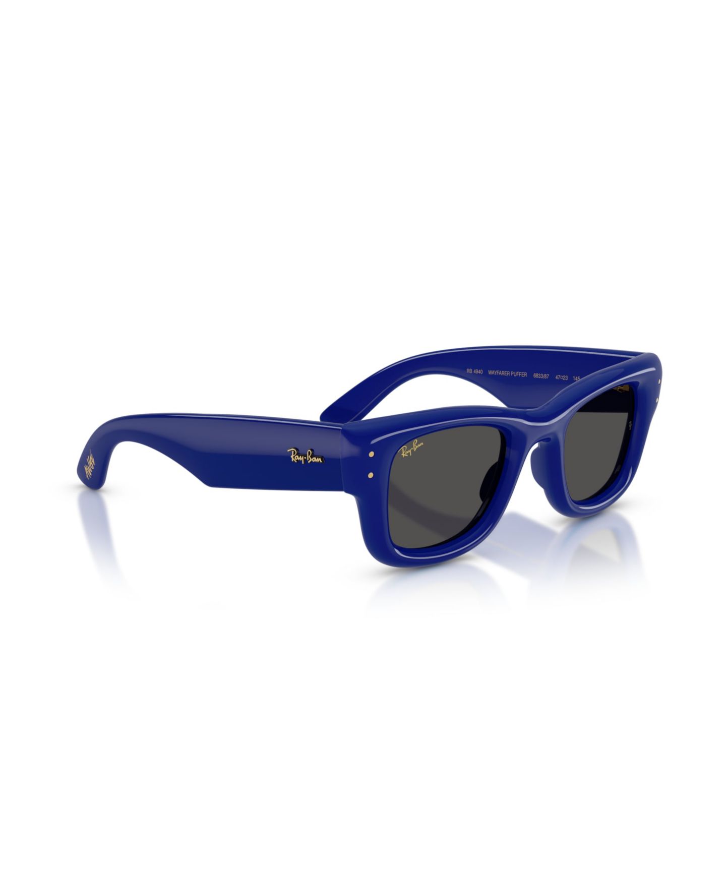 Солнцезащитные очки Ray-Ban Unisex Sunglasses, Wayfarer Puffer RB4940, цвет: Синий — фото 2