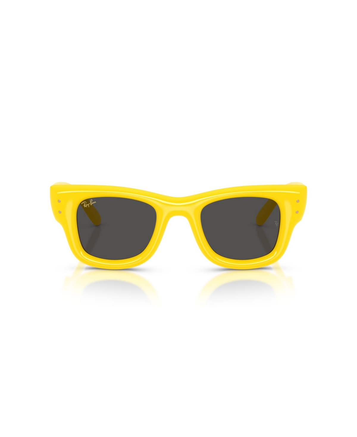 Ray Ban Unisex Wayfarer Puffer Square Sunglasses, Rb4940 In Yellow