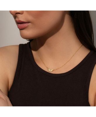 14K Gold-Plated Protection Necklace, 16" + 2" extender
