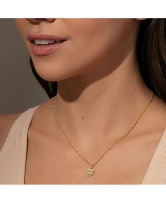 14k Gold-Plated Four Leaf Clover Necklace
