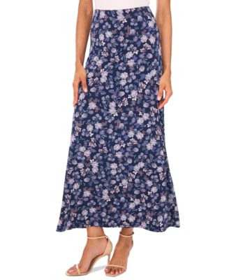 Women's Printed Pull-On Maxi Skirt