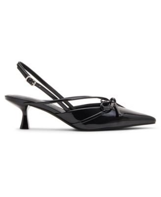 Women's Vixen Bow Slingback Kitten Heel Pumps