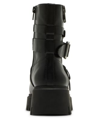 Women's Mally Moto Buckle Lug Sole Boots