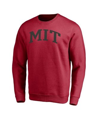 Men's Cardinal MIT Engineers Arched Fleece Pullover Sweatshirt