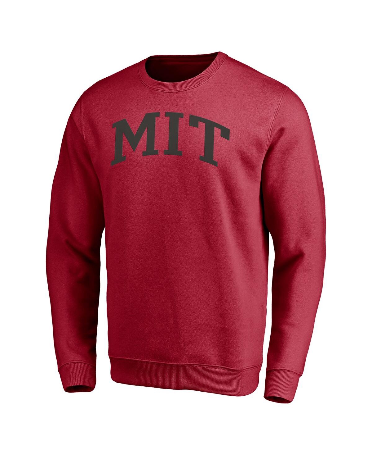 Fanatics Men's Cardinal Mit Engineers Arched Fleece Pullover Sweatshirt In Red