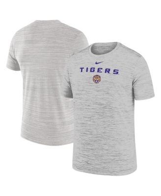 Nike - Big Boys and Girls Gray LSU Tigers Velocity Performance T-Shirt