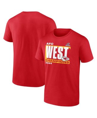 Fanatics - Men's Red Kansas City Chiefs 2024 AFC West Division Champions Big Tall Conquer T-Shirt