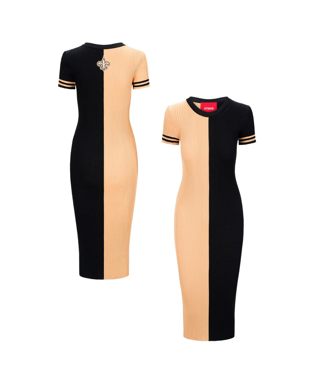 Women's Gold/Black New Orleans Saints Colleen Dress - Gold, Black
