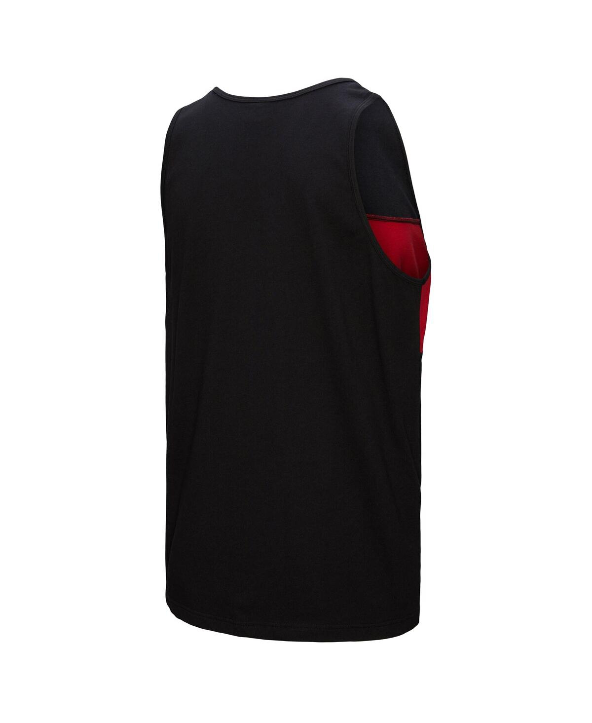 Mitchell & Ness Men's Black Atlanta Falcons Retro Color Block Tank Top In Black