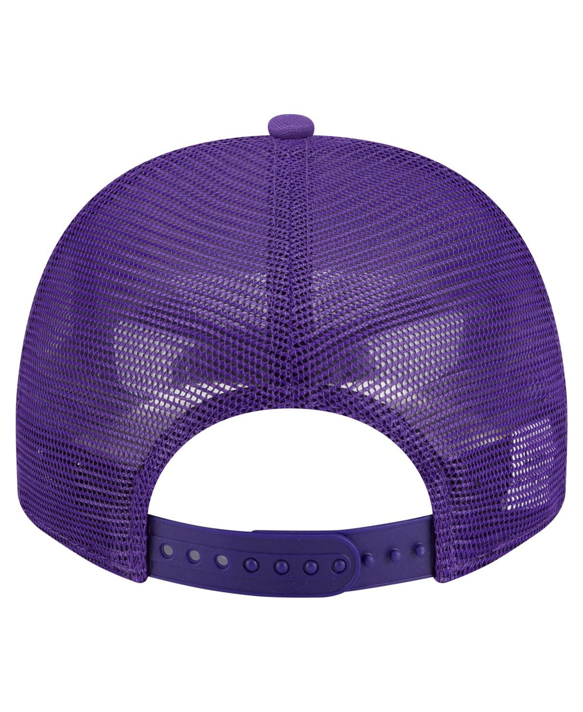 New Era Men's Purple Los Angeles Lakers Vintage Team Rope A-frame 9fifty Snapback Hat In Purple