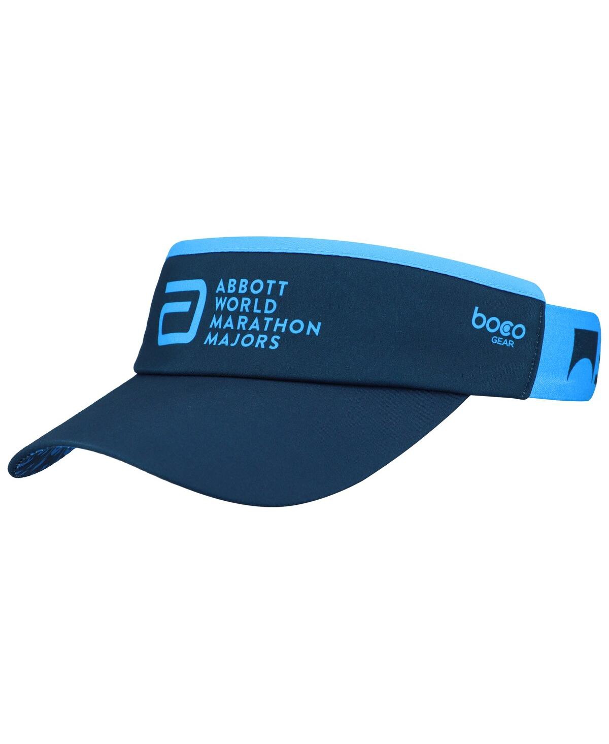 Men's and Women's Blue World Marathon Majors 360 Visor Adjustable Hat - Blue