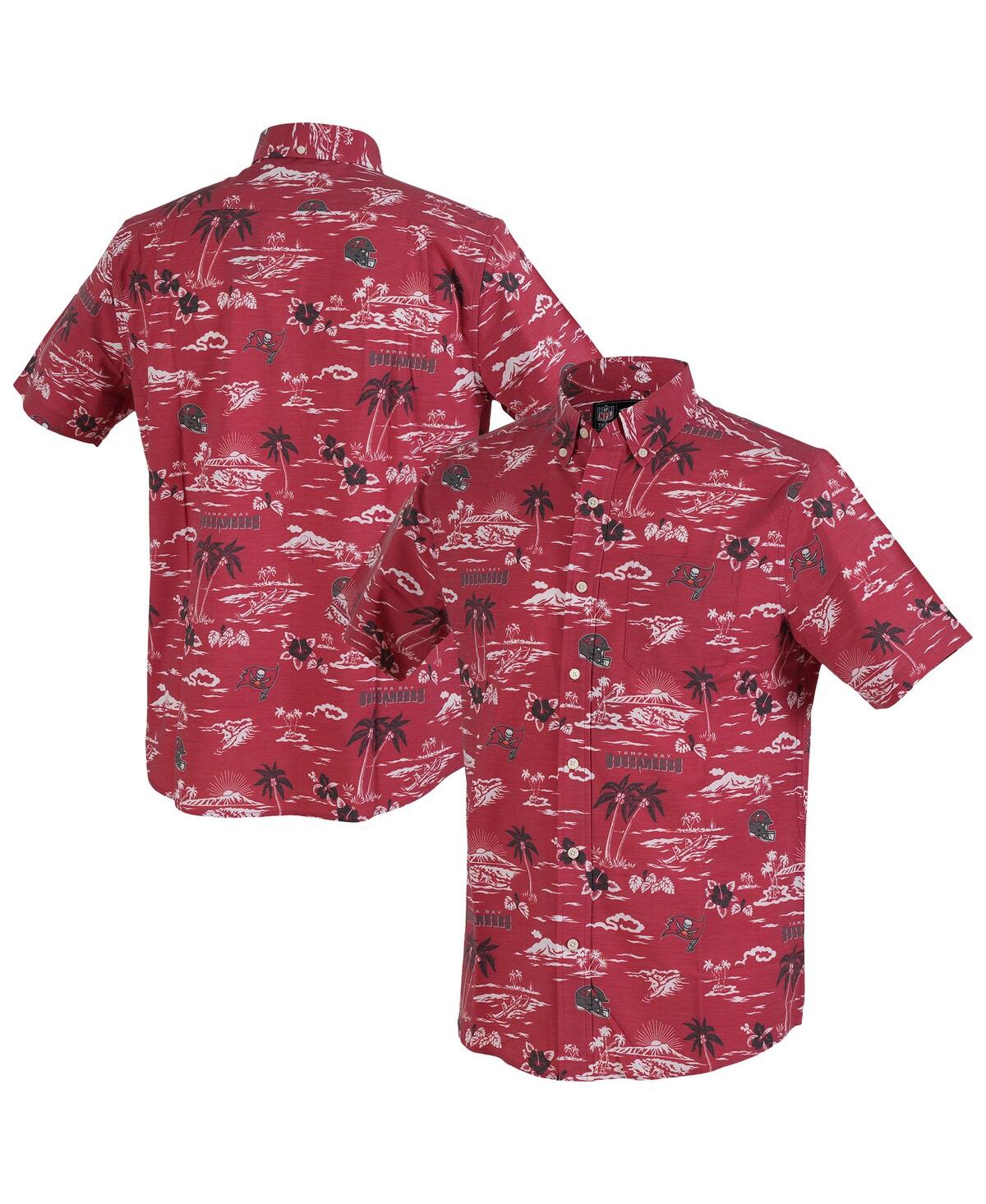 Men's Red Tampa Bay Buccaneers Kekai Performance Button-Down Shirt - Red