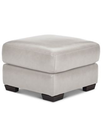Cobbie Leather 24" Chair Ottoman, Exclusively at Macy's