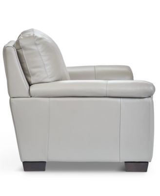 Cobbie Leather 46" Chair, Macy's Exclusive 
