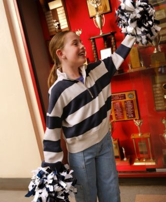 Girls High Rise Wide Leg Utility Jeans