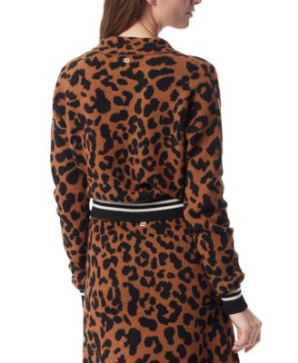 DO by Women's Barbara Jacquard Split-Neck Sweater