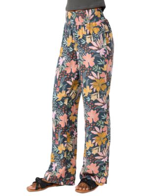 Juniors' Jonie Mila High-Waist Smock-Waist Pants 
