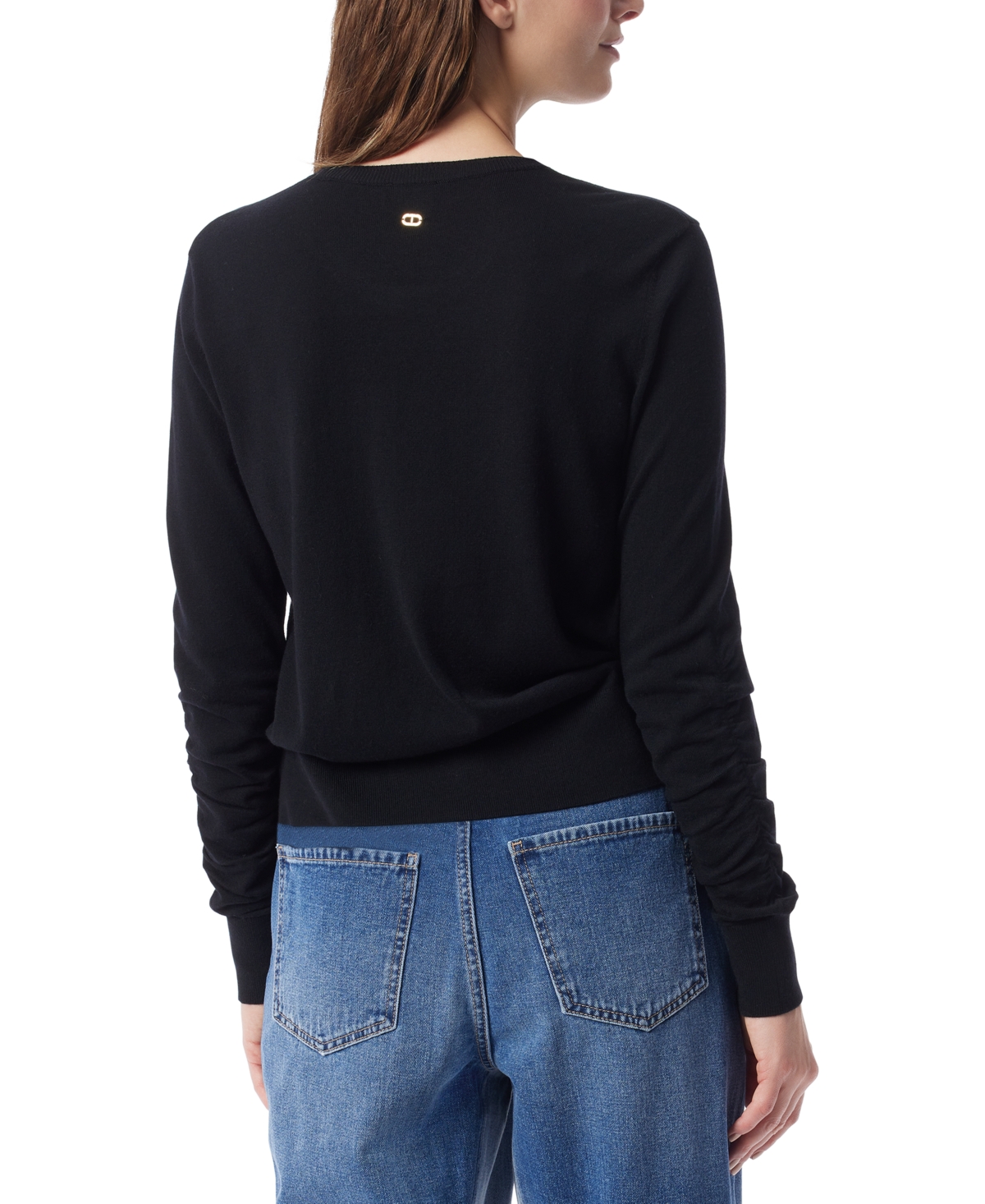 Dee Ocleppo Women's Sally Colorblocked Crewneck Sweater In Black