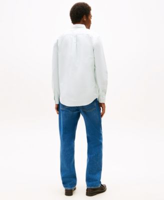 Men's Regular-Fit Striped Heritage Oxford Long-Sleeve Shirt