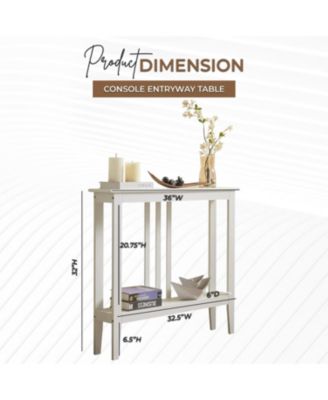 Entryway Table - Narrow Console Table - Console Table with Storage - Wood Console Tables for Entryway