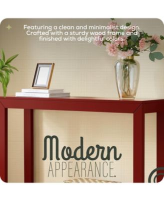 44" Russel Long Console Table - Minimalist and Slim Entryway Table for Decorative Displays, Sofa Table