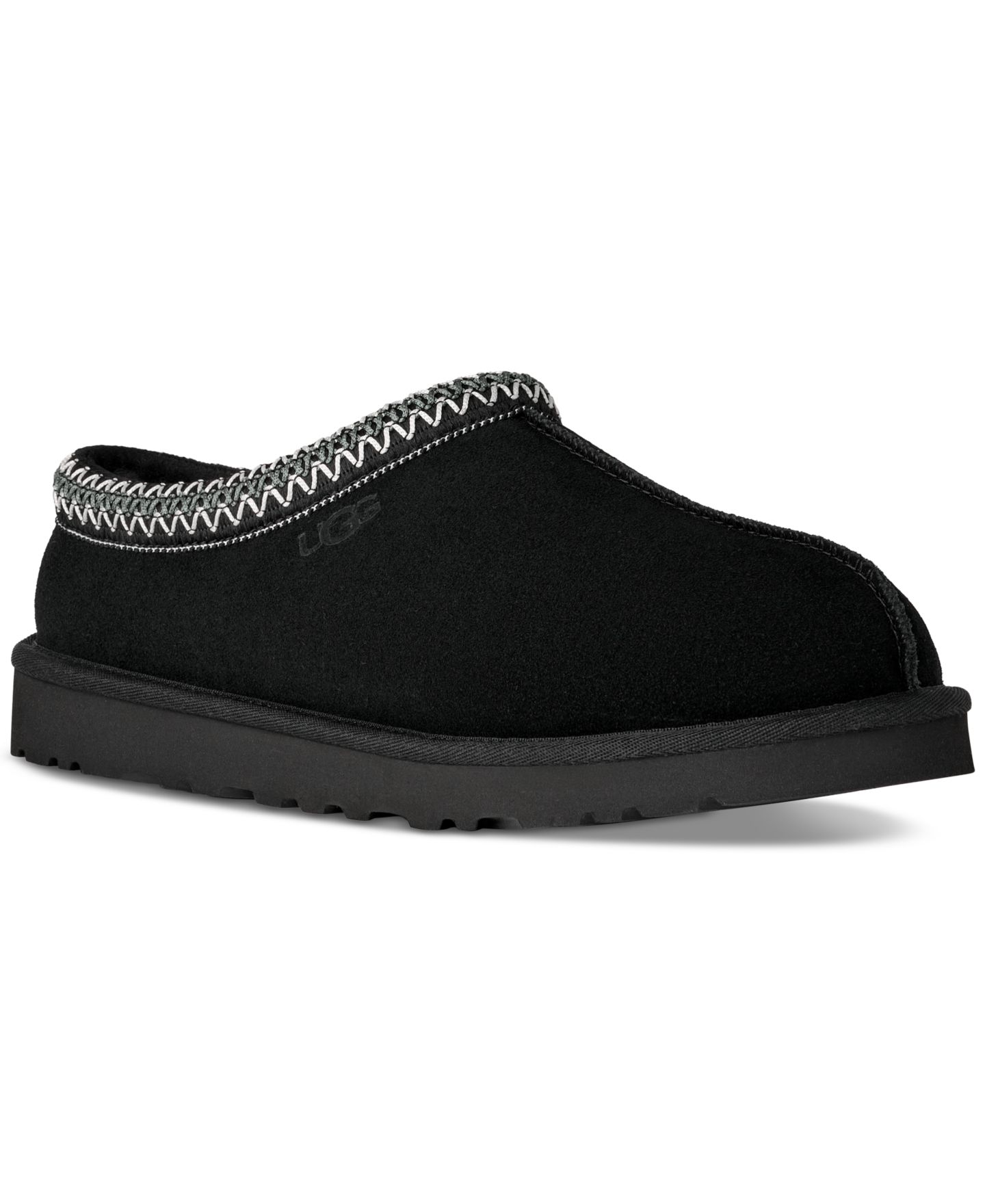 Мужские тапочки UGG® Tasman II Round-Toe Slippers, цвет: Чёрный — фото 1