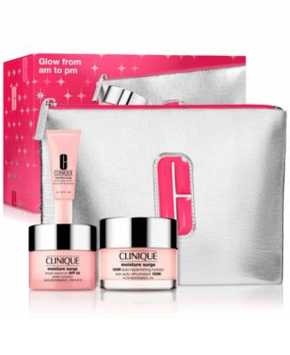 Clinique Glow From AM To PM Moisture Surge Skincare Gift Set - Macy's