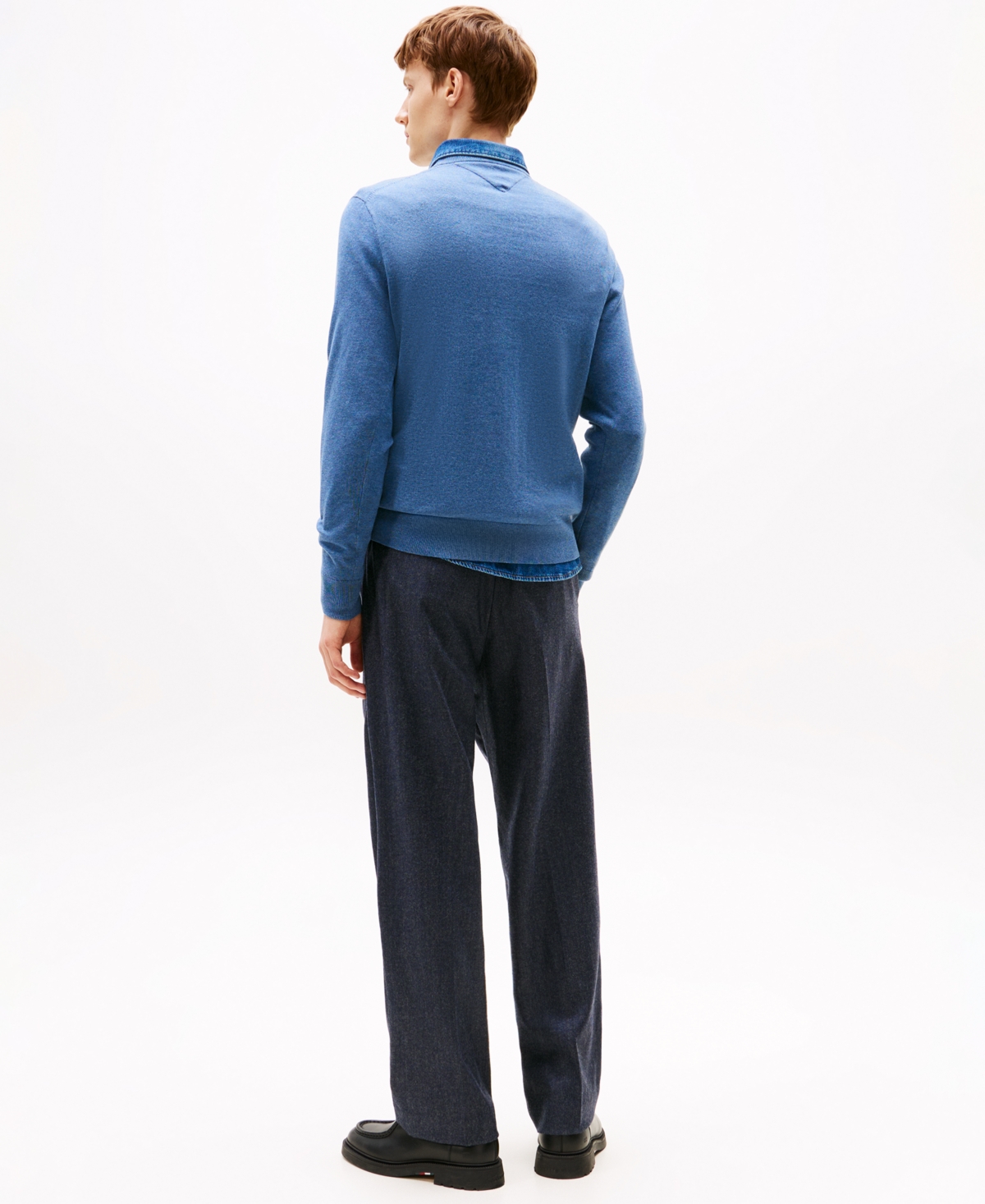 Tommy Hilfiger Men's Essential Crew Neck Sweater In Blue