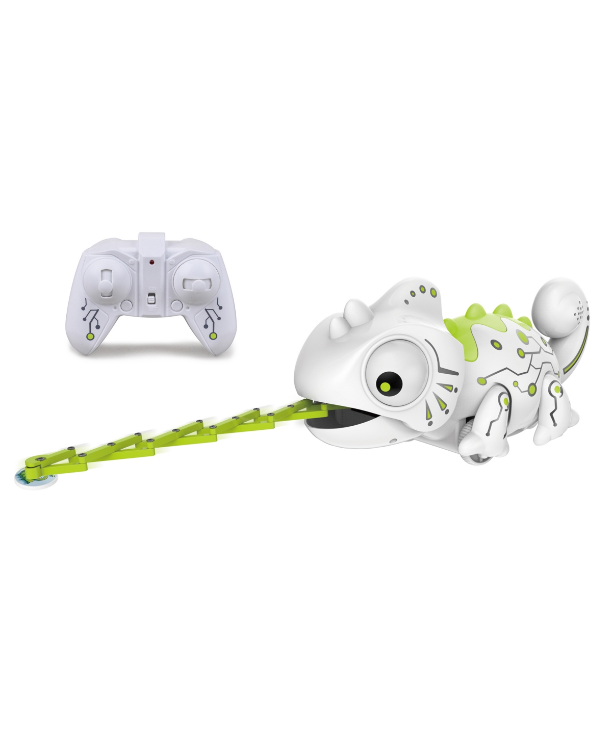 Jupiter Creations Remote Control Lizard Magnetic Tongue Robodragon In White