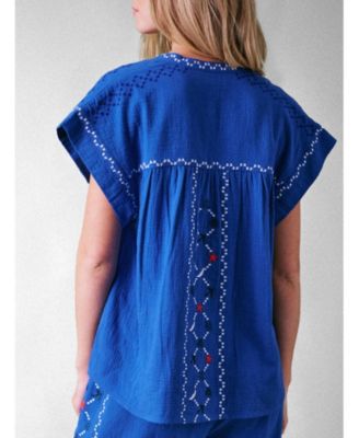 Coves Embroidered Top