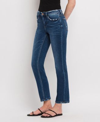 Women's Mid Rise Slim Straight Jeans