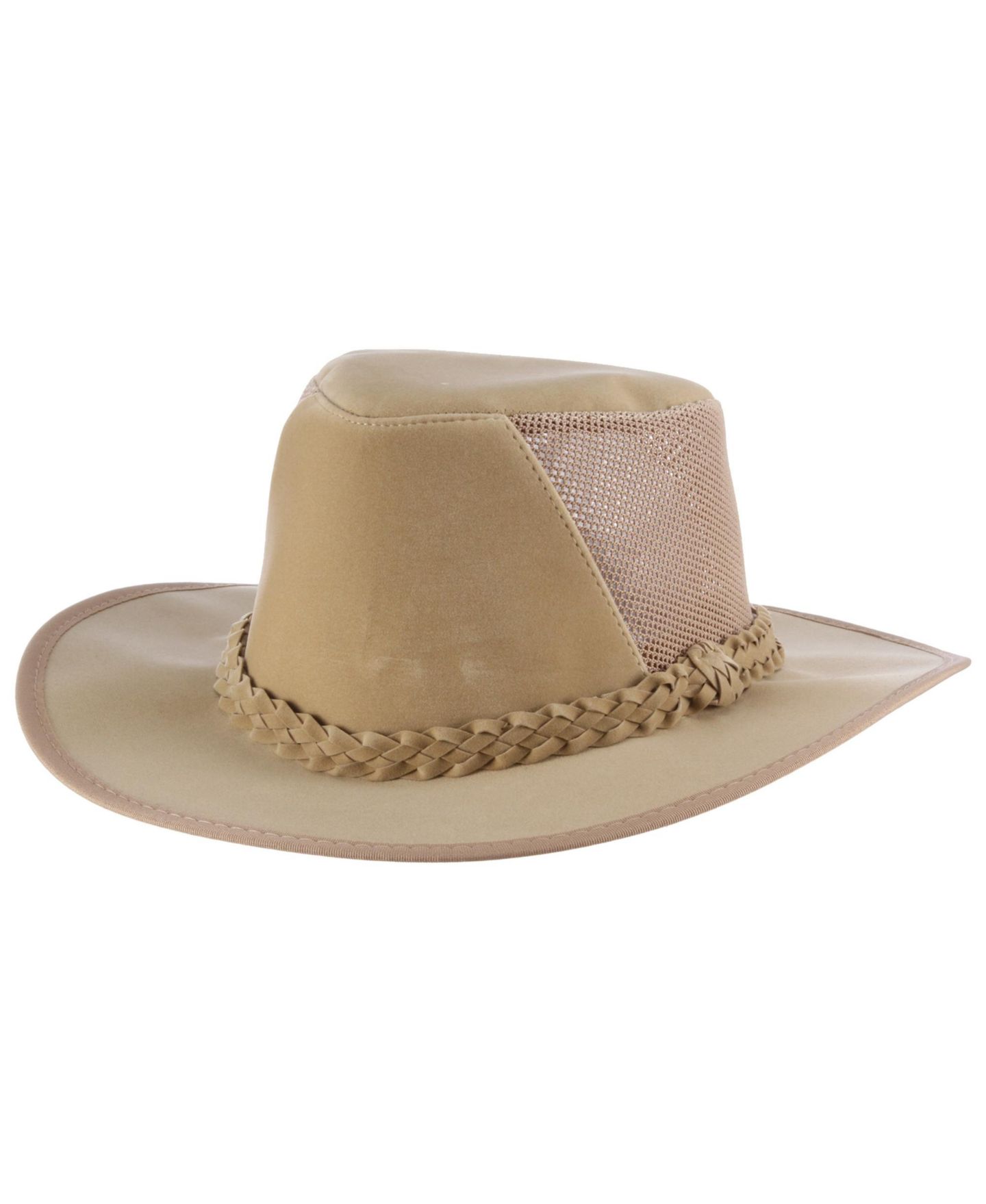 Мужской головной убор Dorfman Pacific Soaker Aussie Mesh Back Hat, цвет: Натуральный — фото 3
