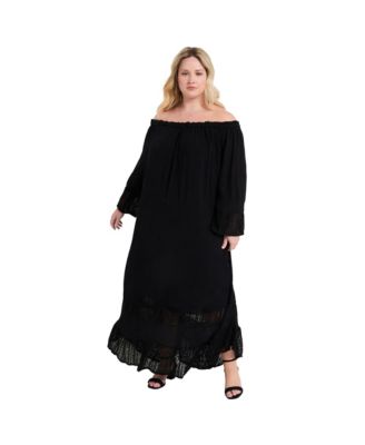 Women's June and Vie Off-The-Shoulder Maxi Dress