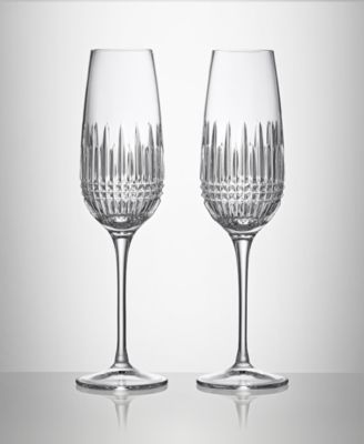 Lismore Diamond Essence Flute 10.5oz, Set of 2