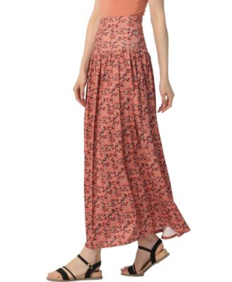 Women's Tiered Pull On Maxi Skirt