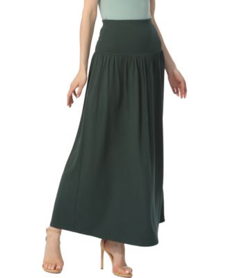 Women's Tiered Pull On Maxi Skirt