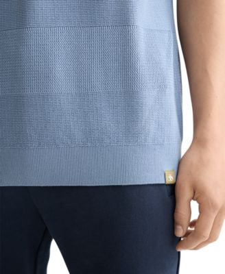 Men's Short Sleeve Tone-on-Tone Polo Shirt