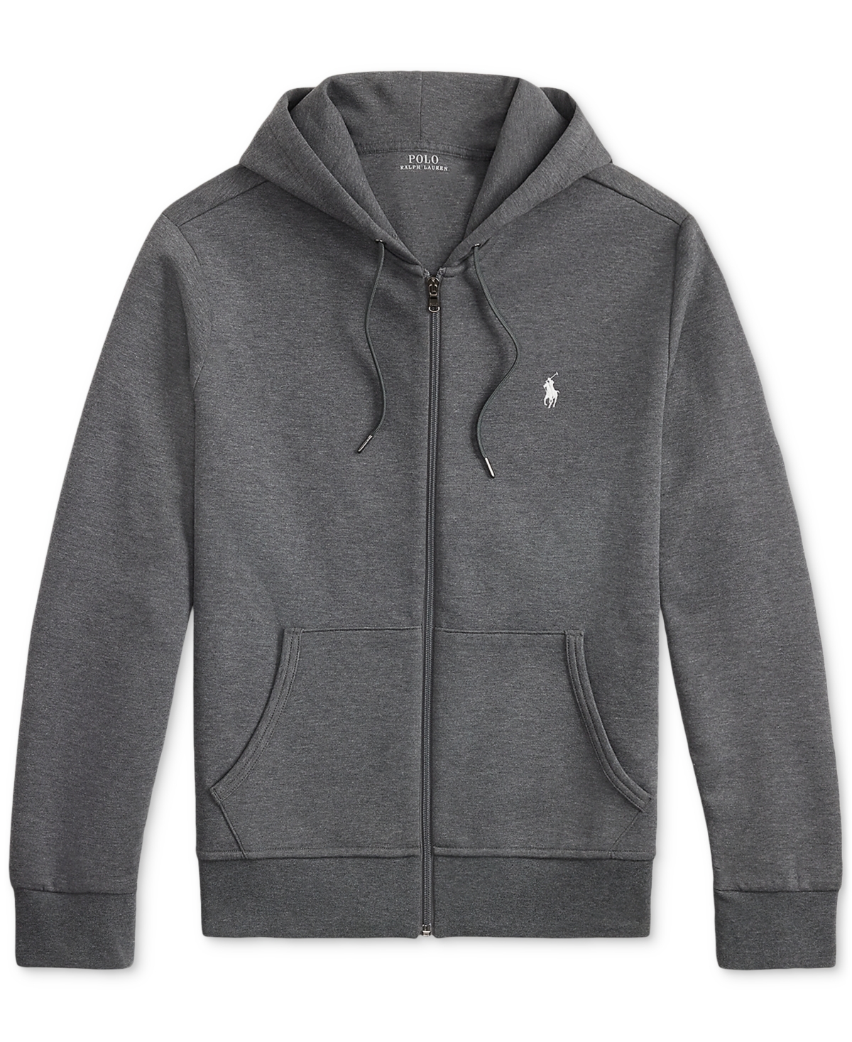 Polo Ralph Lauren Hooded Knitwear Featuring Front Pockets In Gray